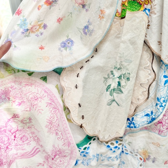 Rachel Antonoff Mindy China Plates Midi Dress - Picture 9 of 12